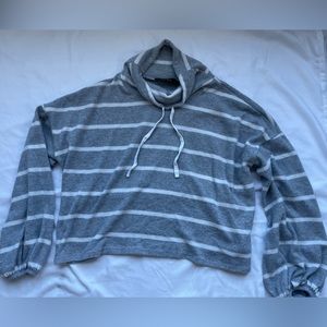 Akira Striped Cropped Sweater - L